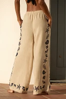 By Anthropologie Wide-Leg Linen Pants