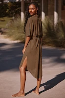 The Lucia Sheer Midi Dress by Anthropologie: Linen Edition