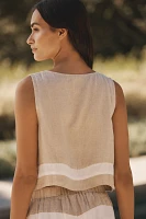 By Anthropologie Cropped Wave Vest