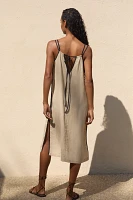 By Anthropologie Side-Slit Midi Dress