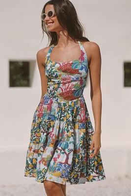 Daniella Manini x Celandine Tiered Bustier Mini Dress
