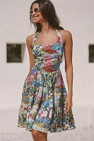 Daniella Manini x Celandine Tiered Bustier Mini Dress