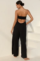 Celandine Linen Blend Strapless Jumpsuit