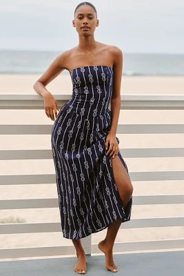 The Aliza Strapless Maxi Dress by Celandine: Drop-Waist Edition
