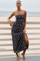 The Aliza Strapless Maxi Dress by Celandine: Drop-Waist Edition