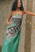 The Aliza Strapless Linen Blend Maxi Dress: Carla Petelski Edition