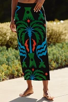 Tigre Indigo x Celandine Midi Skirt