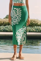 Celandine Fitted Knit Midi Skirt