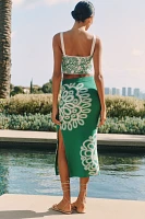 Celandine Fitted Knit Midi Skirt