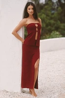 Celandine Puckered Tube Top