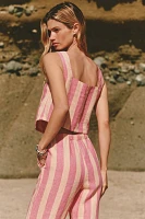 Electric & Rose Linen Boxy Cropped Tank