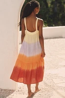 Electric & Rose Addison Sleeveless Tiered Midi Dress
