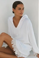 Electric & Rose Beach Fringe Mini Shift Dress