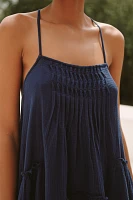 Celandine Sleeveless Pleated Babydoll Mini Dress