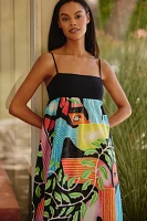 Celandine x Carla Petelski Printed Cotton Midi Dress