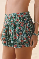 Carla Petelski x Celandine Cotton Ruffled Mini Skort