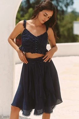 Celandine Smocked Crop Top