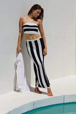 The Mandy Striped Strapless Top