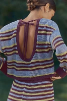 By Anthropologie Striped Knit Top