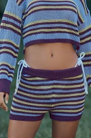 By Anthropologie Striped Knit Shorts