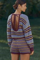 By Anthropologie Striped Knit Shorts