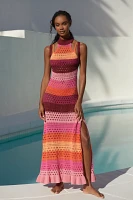 By Anthropologie Crochet Halter Cover-Up Dress