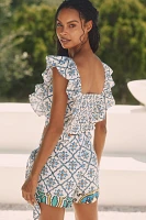 Ro's Garden Caracas Sleeveless Ruffle Blouse