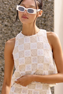 Sundays Bowie Crochet Cropped Top