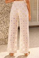 Sundays Garcia Crochet Wide-Leg Pants