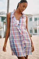 Sundays Gaelle Linen Sleeveless Swing Mini Dress