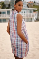 Sundays Gaelle Linen Sleeveless Swing Mini Dress