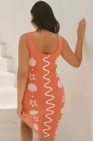 Flat White Icon Sleeveless Knit Mini Dress