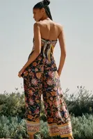 By Anthropologie Scarf-Print Jumpsuit