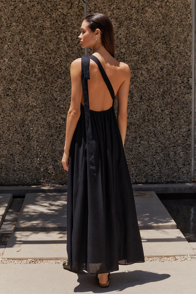 By Anthropologie One-Shoulder Bow Dress