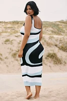 Eloquii Plus Intarsia Sweater Column Midi Dress
