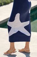 Eloquii Plus Sleeveless Star Sweater Midi Dress