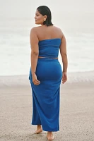 The Gabbie Strapless Ruched Tube Top by Celandine