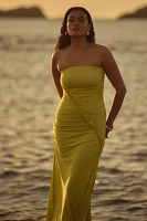 The Gabbie Strapless Ruched Tube Dress