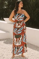 The Suzanne Lustig Gabbie Strapless Ruched Tube Dress