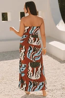 The Suzanne Lustig Gabbie Strapless Ruched Tube Dress