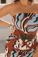 The Suzanne Lustig Gabbie Strapless Ruched Tube Dress