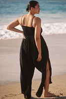 Celandine Strapless Gauze Jumpsuit