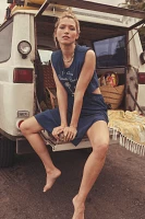 Celandine Graphic Cotton Crew-Neck T-Shirt Dress