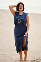 Celandine Graphic Cotton Crew-Neck T-Shirt Dress