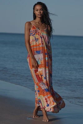 The Malika Gauze Maxi Dress by Celandine