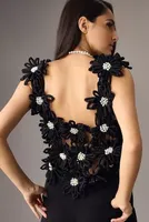 Eva Franco Handmade Flower-Embellished Top