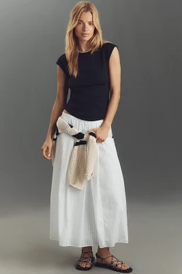 Maeve Crew Neck Baby Muscle Tee