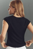 Maeve Crew Neck Baby Muscle Tee