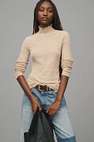 Pilcro Long-Sleeve Turtleneck Knit Layering Top