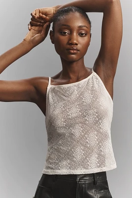 By Anthropologie Sheer Lace Cami